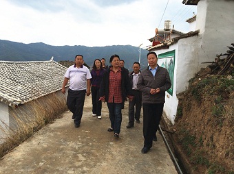 民建楚雄州委到扶贫联系点调研