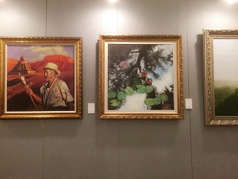 云南民建会员参加纪念民建成立70周年艺术作品展开幕式