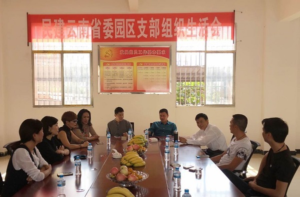 园区支部认真学习传达永盈彩票八届十七次常委会议精神