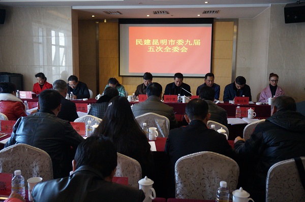 民建昆明市委召开九届五次全体委员会议