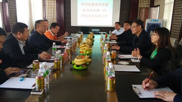 民建普洱市委童书玮主委一行到德宏交流